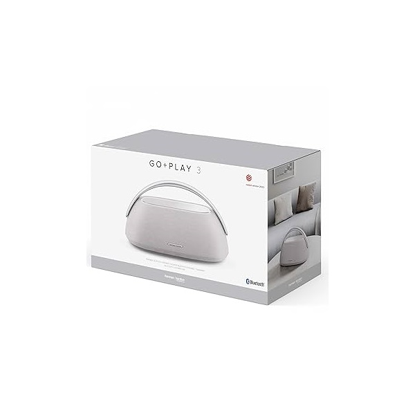 Harman Kardon Go + Play 3 hordozható Bluetooth hangszóró, 160W, dupla mikrofon, autómata hangolás szürke (HKGOPLAY3GRYEP)