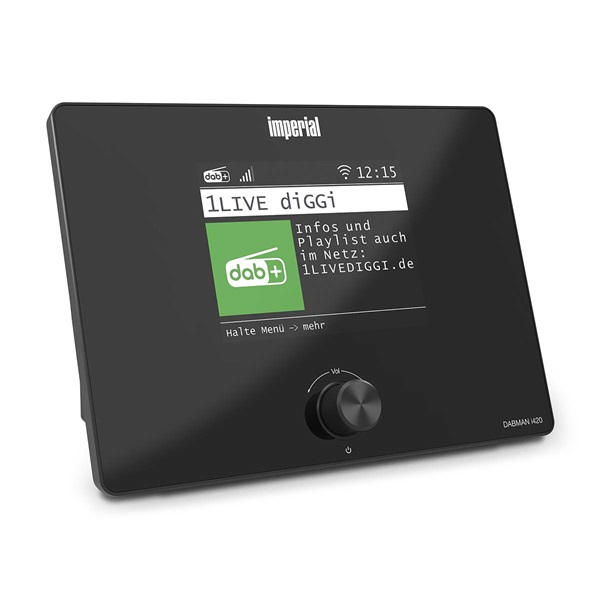 Imperial DABMANI420BK kompakt hibrid rádió (internet, DAB+, FM Hi-Fi tuner) Bluetooth®-szal (DABMANI420BK)