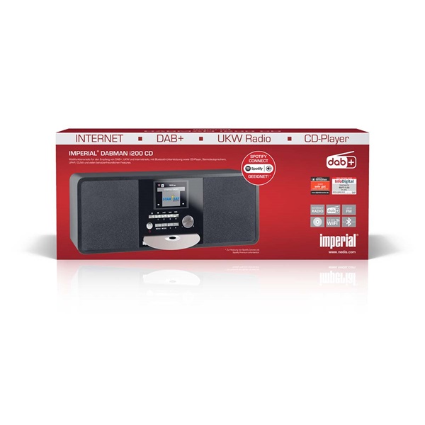 Imperial multifunkciós HIFI, rádió DAB+ / FM / Internet / Bluetooth, CD-lejátszó, USB lejátszó (22-236-00)
