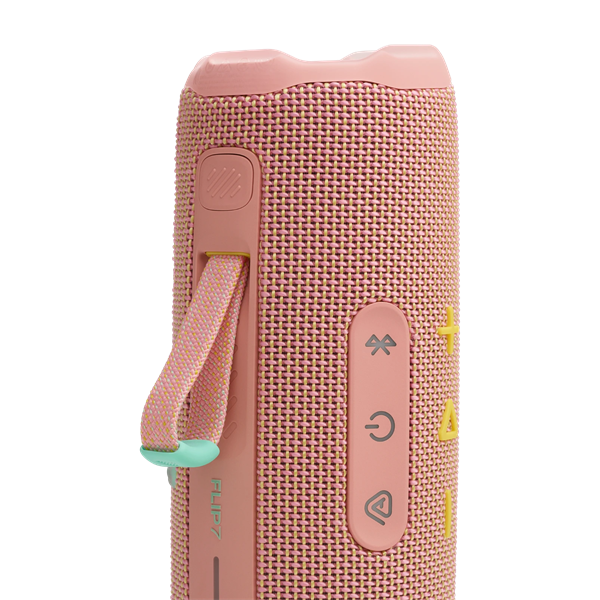 JBL FLIP 7 PINK BT hangszóró, Rózsaszín (Hordozható, vízálló) (JBLFLIP7PINK)
