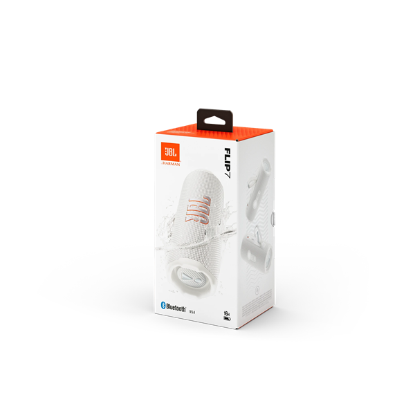 JBL FLIP 7 WHT BT hangszóró, Fehér (Hordozható, vízálló) (JBLFLIP7WHT)