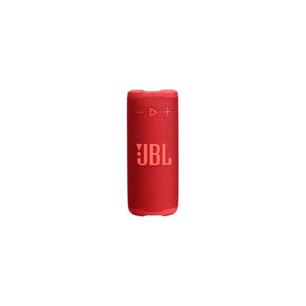 JBL GRIP RED hordozható bluetooth  hangszóró, piros, app vezérlés, USB, vízálló, porálló, beépített hangulat világítás (JBLGRIPRED)