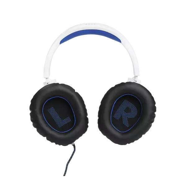 JBL Quantum 100P Console (Vezetékes, gaming fejhallgató levehető mikrofonnal), Fehér/Kék (JBLQ100PWHTBLU)