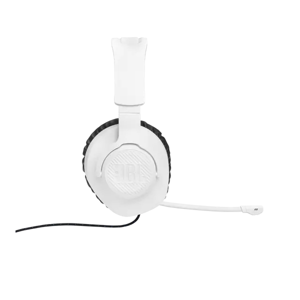 JBL Quantum 100P Console (Vezetékes, gaming fejhallgató levehető mikrofonnal), Fehér/Kék (JBLQ100PWHTBLU)