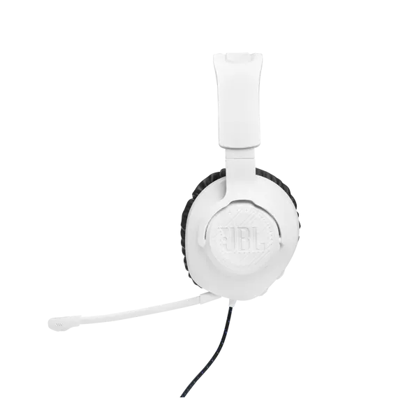 JBL Quantum 100P Console (Vezetékes, gaming fejhallgató levehető mikrofonnal), Fehér/Kék (JBLQ100PWHTBLU)