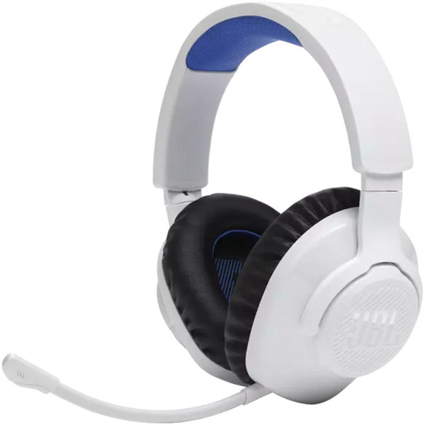JBL Quantum 360P Gamer vezeték nélküli fejhallgató, Fehér (JBLQ360PWLWHTBLU) (JBLQ360PWLWHTBLU)