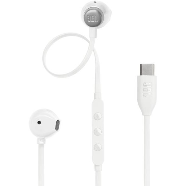 JBL Tune 305 (USB-C Vezetékes fülhallgató), Fehér (JBLT305CWHT)