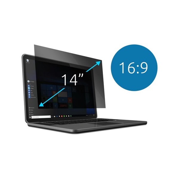 KENSINGTON Monitorszűrő (2-way Removable Privacy Screen Filter for 14" Laptops 16:9) (626462)