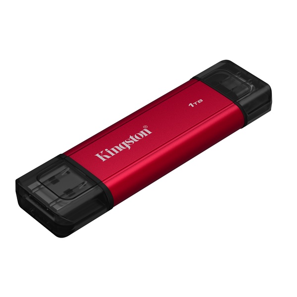 KINGSTON SSD Hordozható Dual USB-A/C 3.2 Gen 2 1TB Up to 1050MB/s (SPSD/1TB)