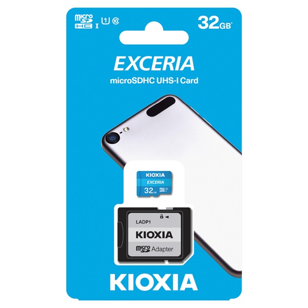 KIOXIA Memóriakártya SDHC 32GB CL10 UHS-I + adapter (TOSHIBA) (LMEX1L032GG2)