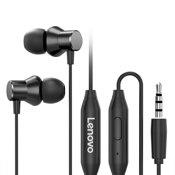 LENOVO HF130 Vezetékes fülhallgató mikrofonnal, fekete (HF130BL)