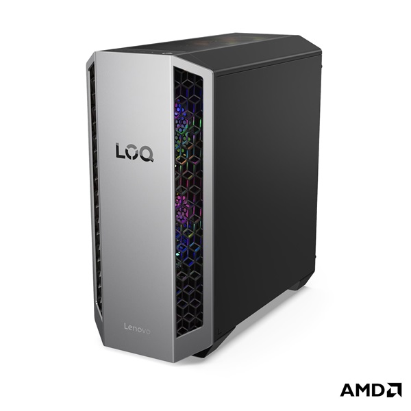 LENOVO LOQ Tower 26ADR10, AMD Ryzen 7 8745HX, 16GB, 512GB, RTX 5060 8GB, NoOS, Luna Grey + Eclipse Black (91DF0084HG)