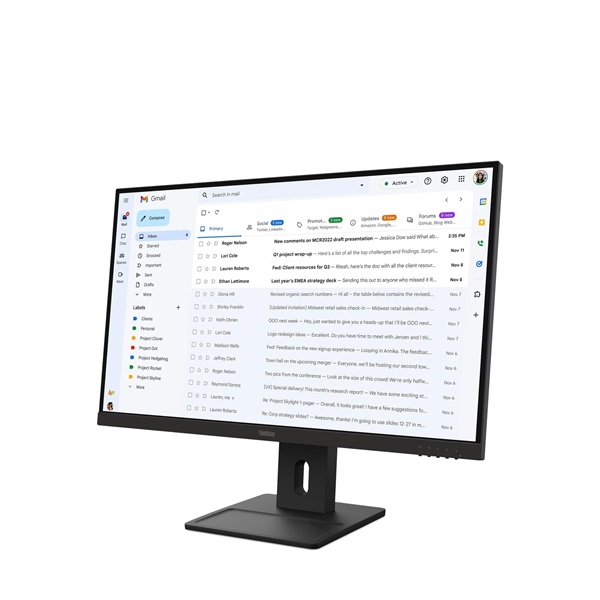 LENOVO Monitor - ThinkVision E27-40; 27" FHD 1920x1080 IPS, 16:9, 4ms, 100Hz, 1500:1, 300cd/m2, HDMI, DP, VGA (64BCMAT4EU)