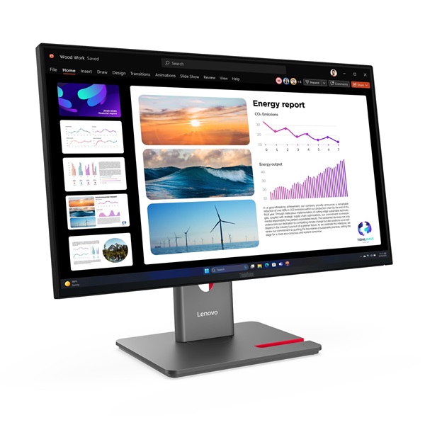 LENOVO Monitor - ThinkVision P24q-40; 23,8" QHD 2560x1440 IPS 120Hz, 16:9, 1500:1, 300cd/m2, 4ms, HDMI, DP, USB A-B-C (64B2GAT1EU)