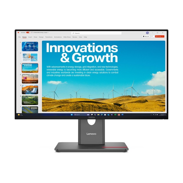 LENOVO Monitor - ThinkVision P24qd-40; 23,8" QHD 2560x1440 IPS 120Hz, 16:9, 1500:1, 300cd/m2, 4ms, HDMI,DP,USB ABC, RJ45 (64B1GAT1EU)
