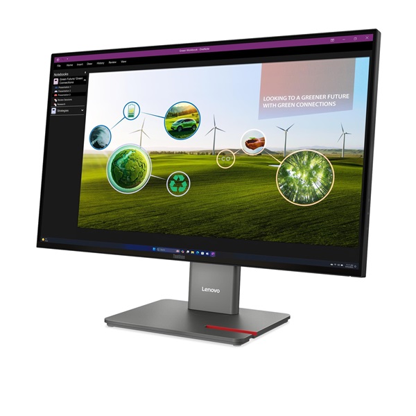 LENOVO Monitor - ThinkVision P27q-40; 27.0" QHD 2560x1440 IPS 120Hz, 16:9, 1500:1, 350cd/m2, 4ms, HDMI, DP, USB A-B-C (64A7GAT6EU)