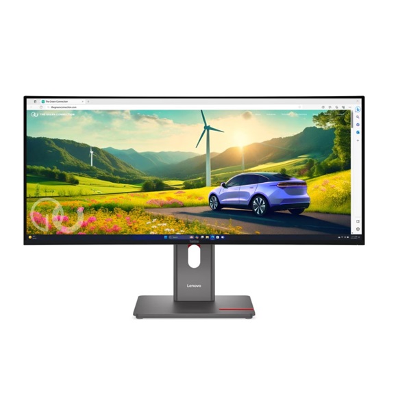 LENOVO Monitor - ThinkVision P34WD-40, 34" WQHD 3440x1440 IPS, 21:9, 2000:1, 350cd/m2, 4ms, USB A-B-C, DP, HDMI, RJ45 (64ADGAT1EU)