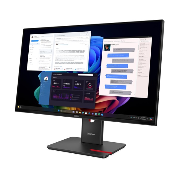 LENOVO Monitor - ThinkVision T27UD-40; 27" 4K 3048x2160 IPS 60Hz, 16:9, 1500:1, 350cd/m2, 4ms, HDMI, DP, USB AC, RJ45 (64AFGAT2EU)
