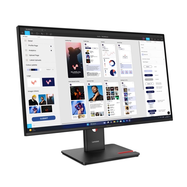 LENOVO Monitor - ThinkVision T32UD-40, 31.5" UHD 3840x2160 IPS,16:9, 1500:1, 350cd/m2, 4ms, USB A-C, DP, HDMI, RJ45 (64B0GAT1EU)