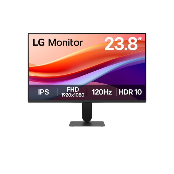 LG IPS monitor 23,8" 24U41YA-B, 1920x1080, 16:9, 250 cd/m2, 5ms, D-SUB/HDMI (24U41YA-B.AEUQ)