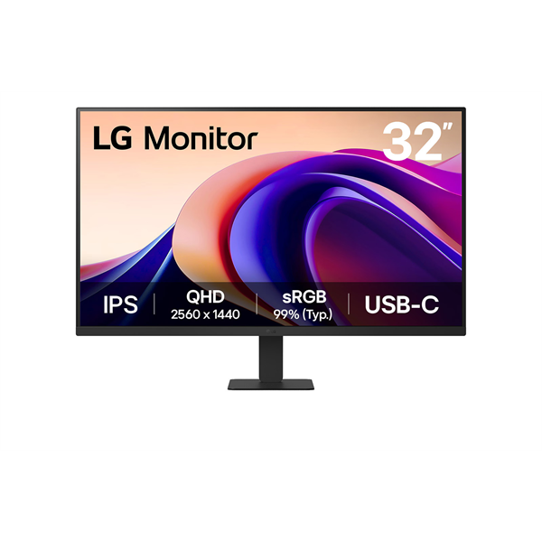 LG IPS monitor 31,5" 32U631A, 2560 x 1440, 16:9, 250 cd/m2, 5ms, HDMI/USB-C, 100Hz (32U631A-B.AEUQ)