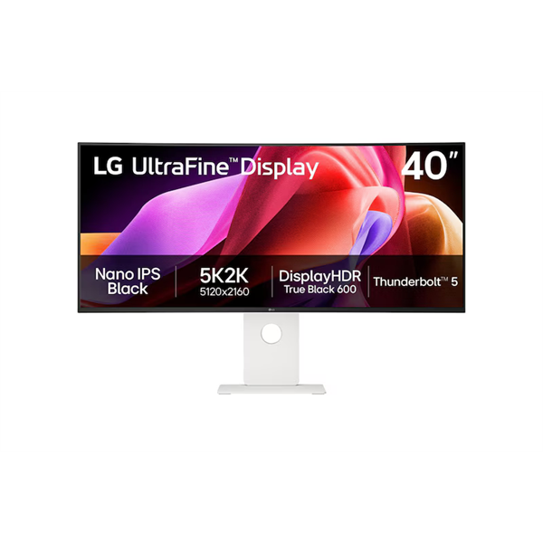 LG Ívelt 120Hz IPS monitor 39.7" 40U990A-W, 5120x2160, 21:9, 450cd/m2, 5ms, 2xHDMI/DisplayPort/4xUSB, áll.mag. (40U990A-W.AEU)