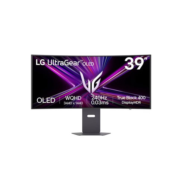 LG OLED Gaming 240Hz ívelt monitor 39" 39GX900A-B, 3440x1440, 21:9, 275cd/m2, 0,03ms, HDMIx2/DP/USBx2/USB-C (65W) (39GX900A-B.AEU)