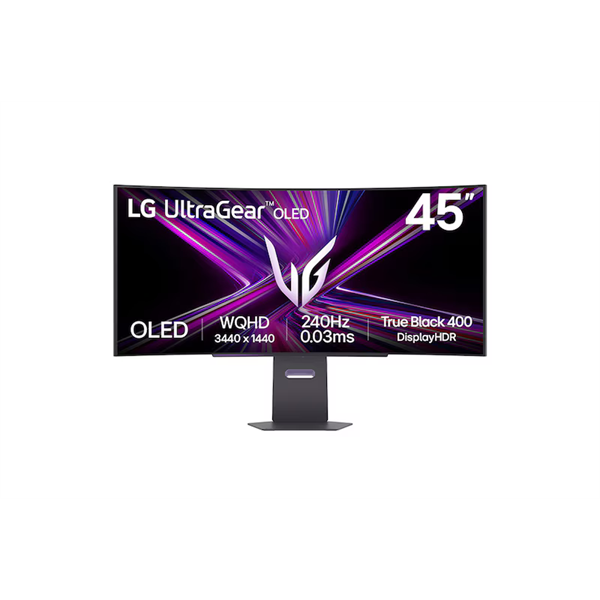 LG UltraGear OLED 240 Hz Gaming monitor 45GX900A 45",3440x1440, 21:9, 275cd/m2,0,03ms, DisplayPort/2xHDMI/2xUSB áll.mag. (45GX900A-B.AEU)