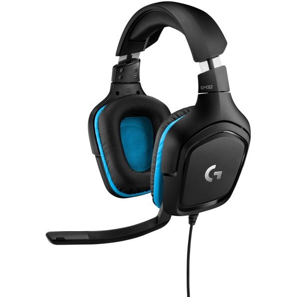 LOGITECH Fejhallgató 7.1 - G432 Vezetékes Gaming Mikrofonos , Fekete (981-000770)