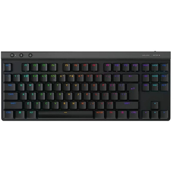 LOGITECH Billentyűzet - G515 Lightspeed Mechanikus Gaming Vezeték nélküli TKL HUN, Fekete (920-014073)