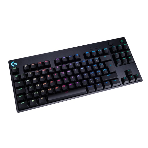 LOGITECH Billentyűzet - G Pro Lightspeed RGB Mechanikus Gaming Vezetékes TKL HUN, Fekete (Gravírozott) (920-009426)