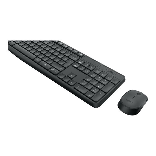 LOGITECH Billentyűzet + egér - MK235 Vezeték Nélküli Combo, US (920-007931)