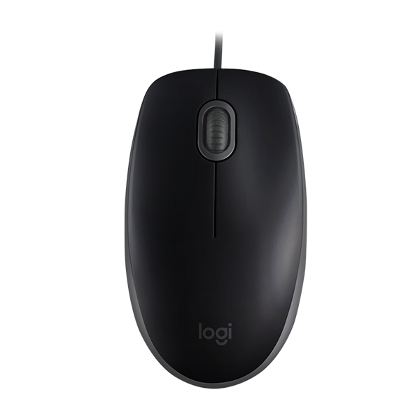 LOGITECH Egér - B110 Vezetékes Optikai Silent, Fekete (910-005508)