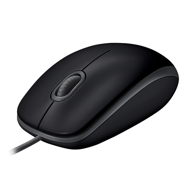 LOGITECH Egér - B110 Vezetékes Optikai Silent, Fekete (910-005508)
