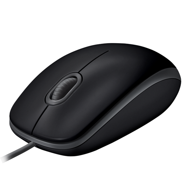 LOGITECH Egér - B110 Vezetékes Optikai Silent, Fekete (910-005508)