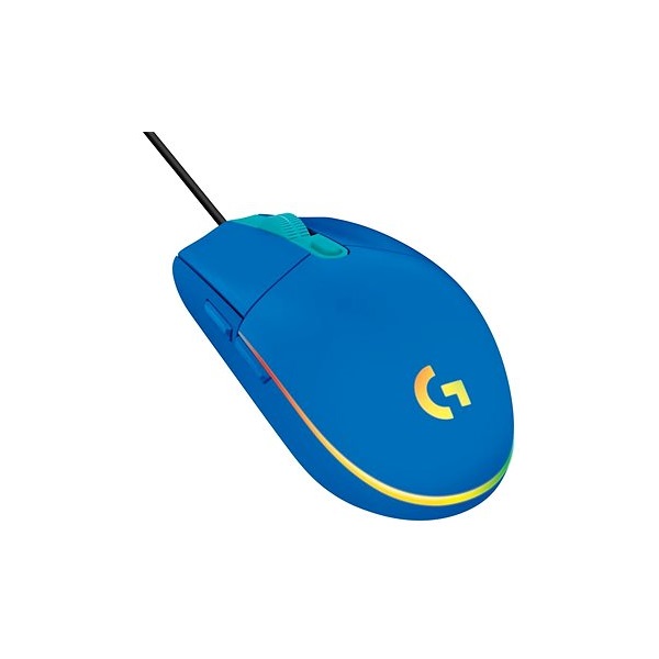 LOGITECH Egér - G102 Lightsync Vezetékes Gaming, Kék (910-005801)