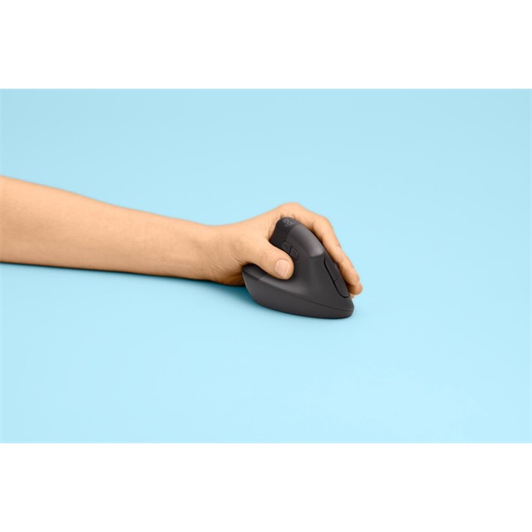 LOGITECH Egér - LIFT Vertical Ergonomic Bluetooth Optikai (Balkezes), Grafitszürke OEM (910-006495)