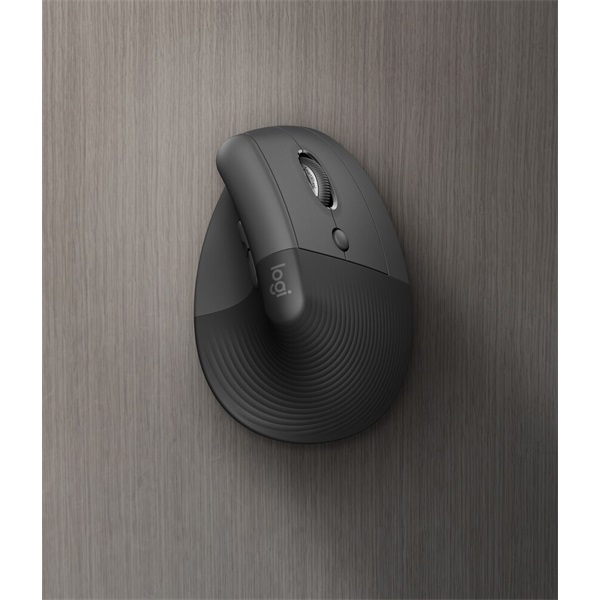 LOGITECH Egér - LIFT Vertical Ergonomic Bluetooth Optikai, Grafitszürke (910-006473)