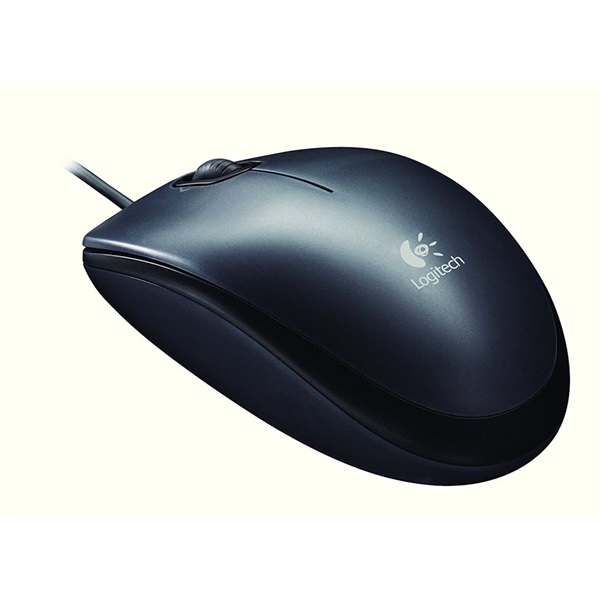 LOGITECH Egér - M90 Vezetékes Optikai, Sötét szürke (910-001793)