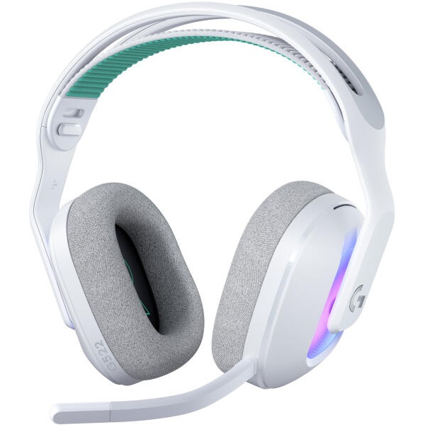 LOGITECH Fejhallgató 2.0 - G522 Lightspeed Vezeték Nélküli Gaming Mikrofonos Bluetooth, Fehér (981-001550)