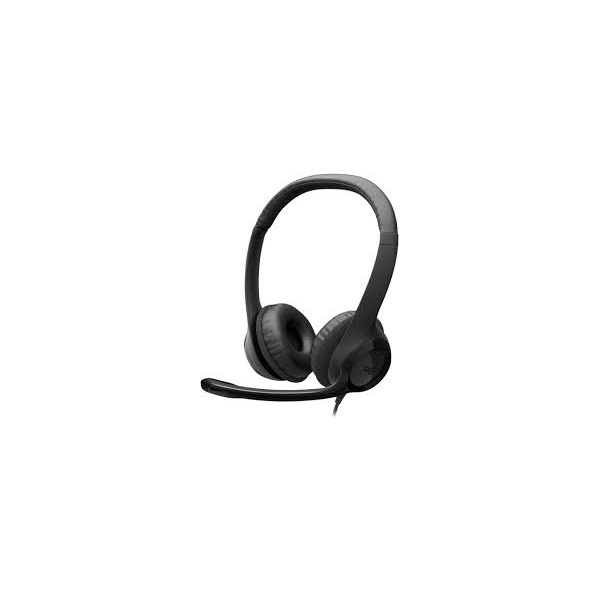 LOGITECH Fejhallgató 2.0 - H390 USB-C Mikrofonos, Fekete (981-001576)