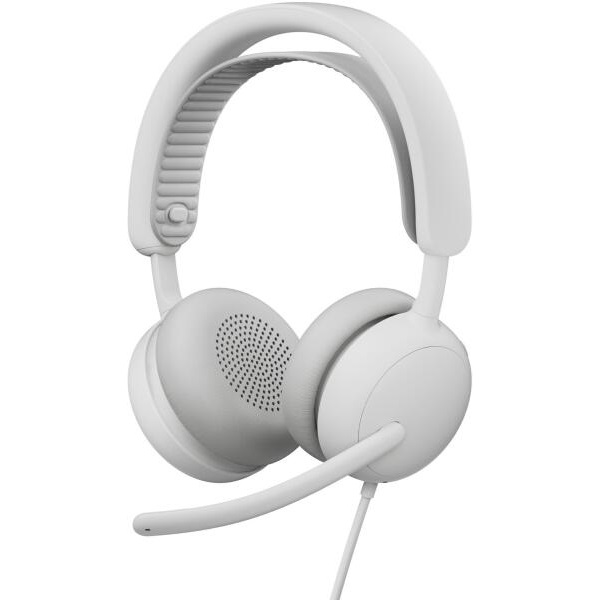 LOGITECH Fejhallgató 2.0 - Zone Wired 2 Mikrofonos, Piszkosfehér (981-001621)
