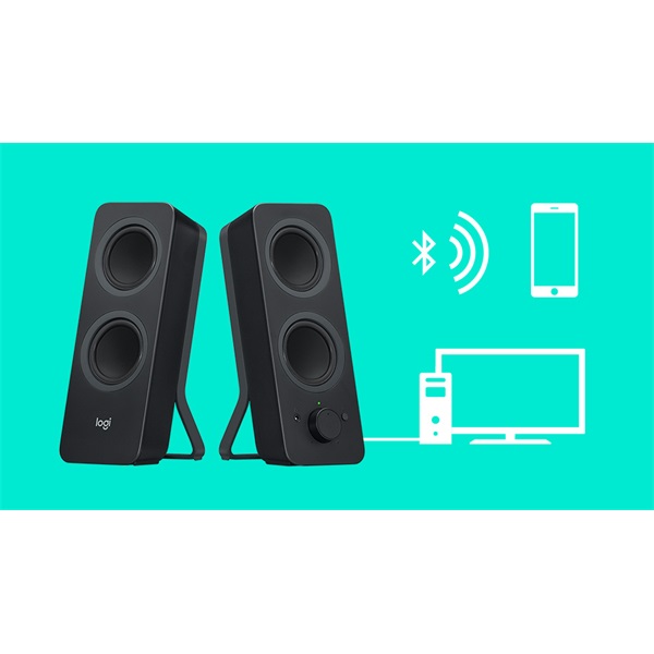 LOGITECH Hangszóró 2.0 - Z207 10W Bluetooth, Fekete (980-001295)