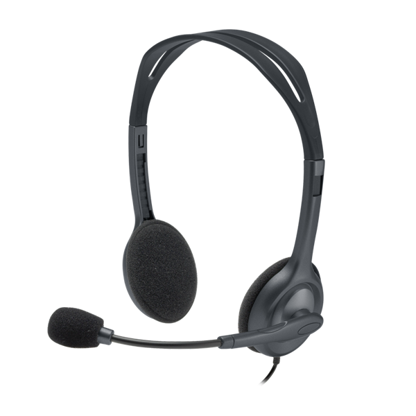 LOGITECH Fejhallgató 2.0 - H111 Vezetékes Mikrofonos (981-000593)