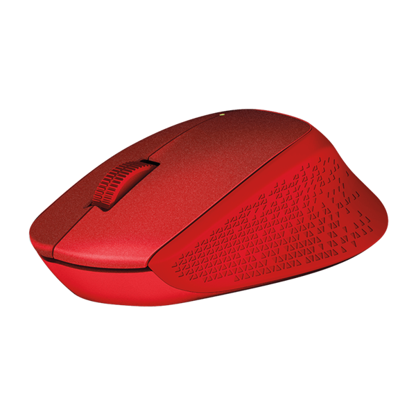 LOGITECH Egér - M330 Silent Plus Vezeték Nélküli Optikai, Piros (910-004911)