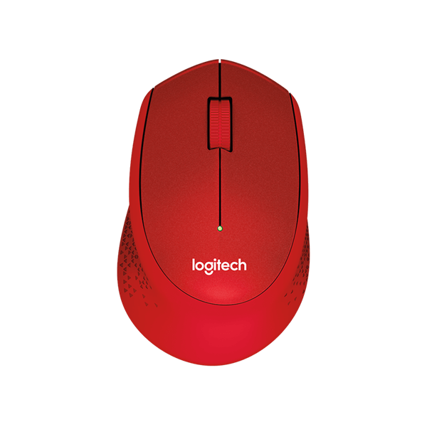 LOGITECH Egér - M330 Silent Plus Vezeték Nélküli Optikai, Piros (910-004911)