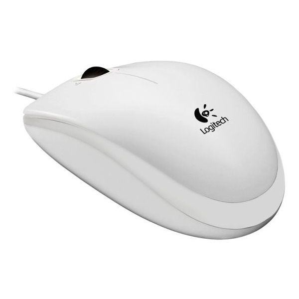 LOGITECH Egér - B100 Vezetékes Optikai OEM, Fehér (910-003360)