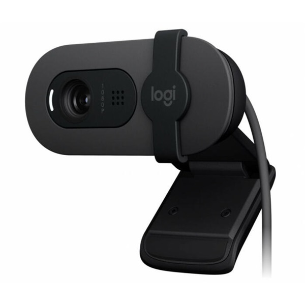 LOGITECH Webkamera - BRIO 105 HD 1080p Mikrofon, Grafitszürke (960-001592)