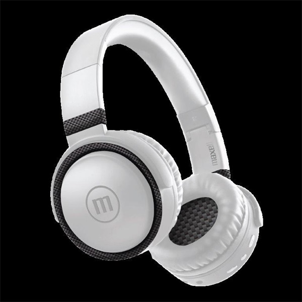 MAXELL Fejhallgató, BT-B52, headset, integrált mikrofon, Bluetooth & 3.5mm Jack, Fekete-fehér (348357)