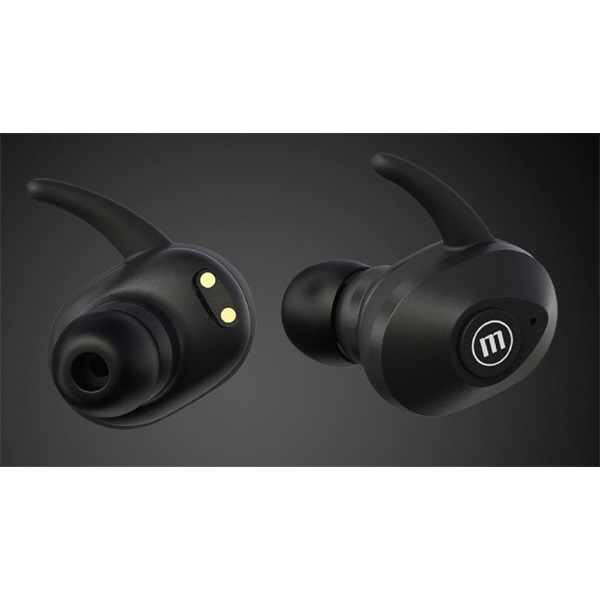 MAXELL vezeték nélküli fülhallgató, MINI DUO earbuds, TWS, bluetooth 5.0, fekete (348481)